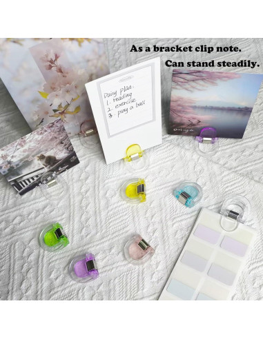 Clips de Plástico Coloridos Potanro 24 Pcs - Suministros de Oficina