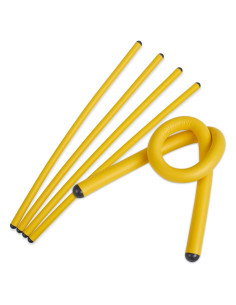 Ataduras de Goma Andalus Twist Amarillo 17" Reutilizables 4 Pzas