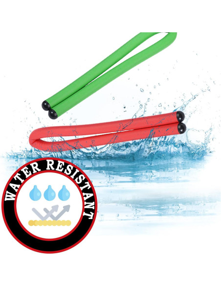 Ataduras de Goma Andalus Twist Amarillo 17" Reutilizables 4 Pzas