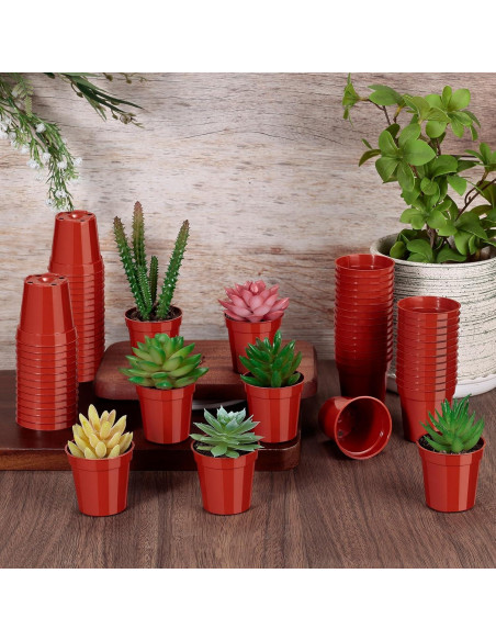 200 Macetas de Plástico KesaPlan 5.08 cm con Drenaje