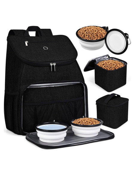 Mochila de Viaje para Perros BAGLHER Negra, 33x18x41 cm