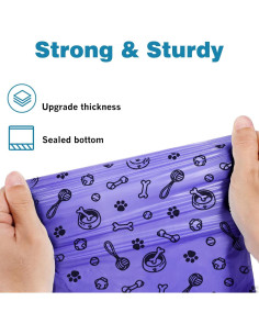 Bolsas para Excremento de Perro TVOOD 240 Unidades A Prueba de Fugas 2