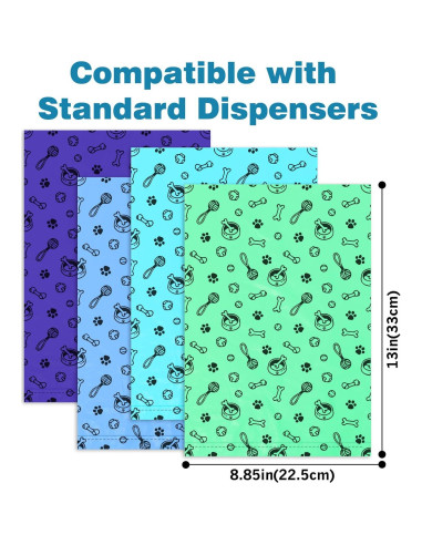 Bolsas para Excremento de Perro TVOOD 240 Unidades A Prueba de Fugas