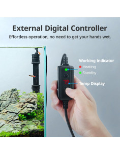 Calentador de Acuario NICREW 50W con Controlador Ajustable 2