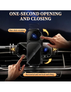 Soporte de Coche FunApricity con Carga Inalámbrica 15W 2