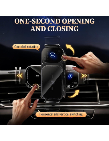 Soporte de Coche FunApricity con Carga Inalámbrica 15W