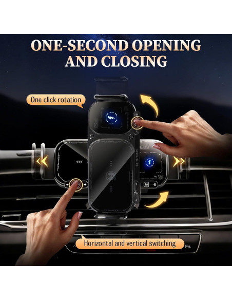 Soporte de Coche FunApricity con Carga Inalámbrica 15W