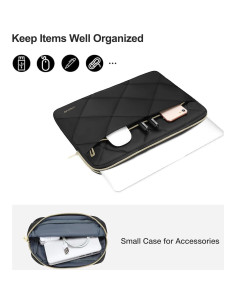 Funda para Laptop 13.3" MOSISO Negra Acolchada con Bolsa 2