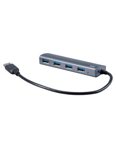 Hub USB 3.0 Monoprice 4 Puertos Aluminio Plug and Play