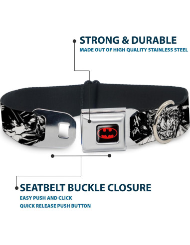 Collar para Perro DC Comics Batman y Joker 28-42 cm