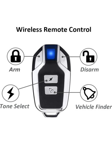 Alarma Antirrobo Lancoon 113dB para Bicicleta y Motocicleta