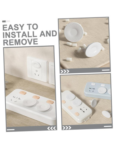 Cubiertas de Enchufe de Seguridad NUOBESTY 20 Piezas Blancas