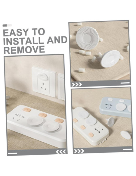 Cubiertas de Enchufe de Seguridad NUOBESTY 20 Piezas Blancas