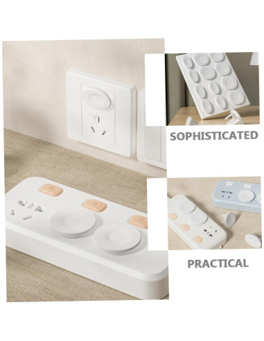 Cubiertas de Enchufe de Seguridad NUOBESTY 20 Piezas Blancas