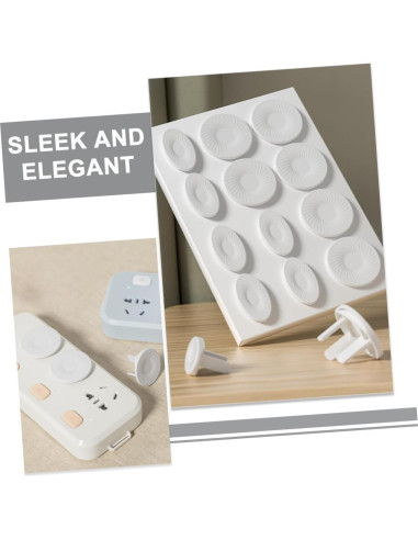 Cubiertas de Enchufe de Seguridad NUOBESTY 20 Piezas Blancas