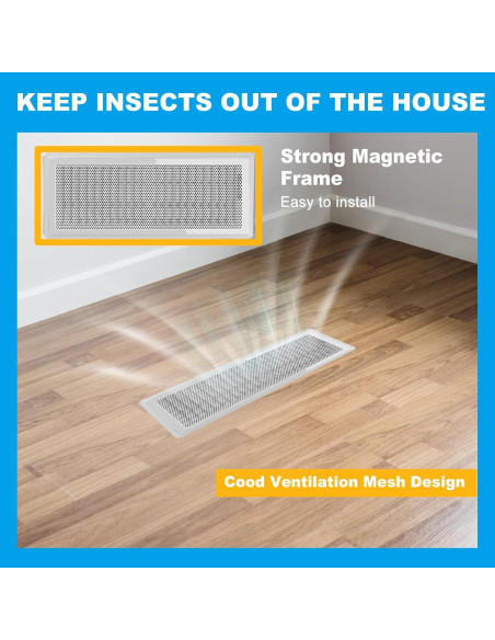 4 PCS Cubiertas Magnéticas para Ventilación 10x35 cm Xiesaip