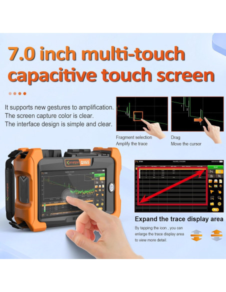 Probador de Fibra Óptica KomShine QX65-S1 1310/1550nm 32/30dB