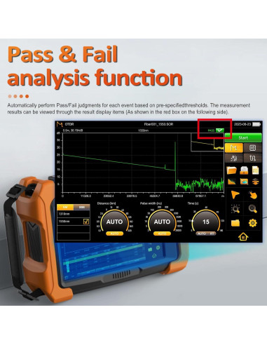 Probador de Fibra Óptica KomShine QX65-S1 1310/1550nm 32/30dB