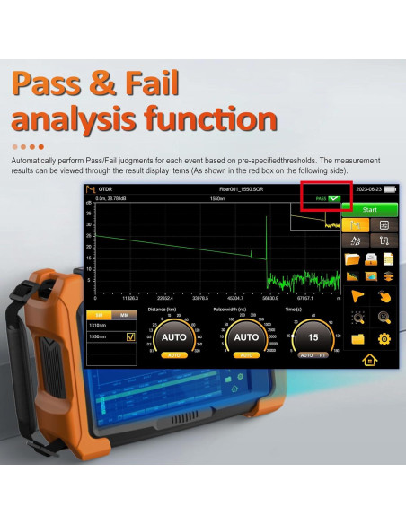 Probador de Fibra Óptica KomShine QX65-S1 1310/1550nm 32/30dB