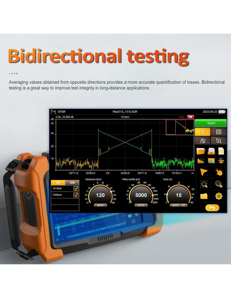 Probador de Fibra Óptica KomShine QX65-S1 1310/1550nm 32/30dB