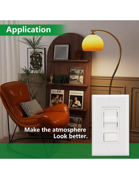 Interruptor Regulador Wengart BAK-008, 150W LED y 600W Incandescentes