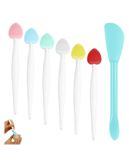 Juego de Cepillos Exfoliadores de Labios Nouiseuns 6PCS Silicona