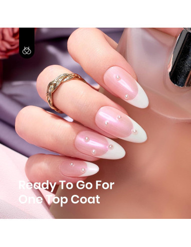 Esmalte de Uñas en Gel Beetles 2 en 1 Glitter Perlescente