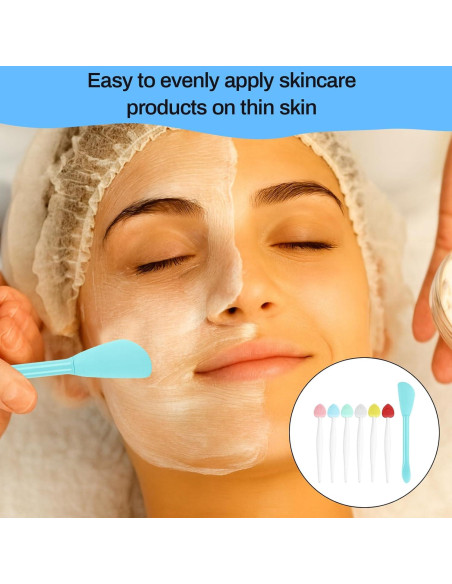 Juego de Cepillos Exfoliadores de Labios Nouiseuns 6PCS Silicona