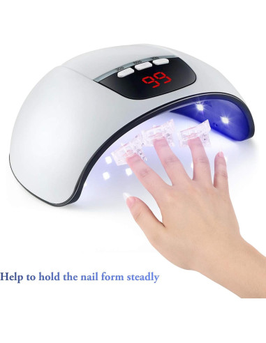 10 Clips Transparentes MIKIMIQI para Uñas de Gel + Cortador