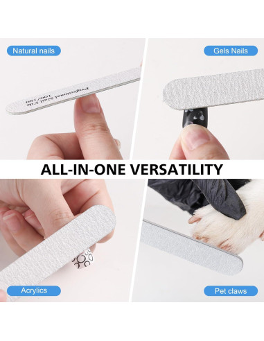 Set de Archivos de Uñas BALUCA 10 Piezas 100/180 Grano Azul