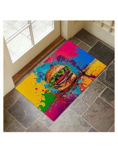 Alfombra de Entrada VANZEV 43x75 cm Antideslizante Colorida