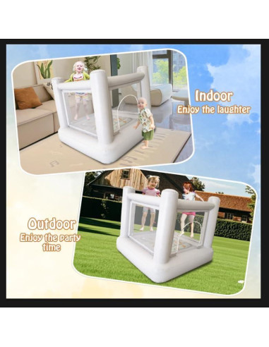 Castillo Inflable Mini Casa PVC Castillo de Sueños 172.72x172.72cm