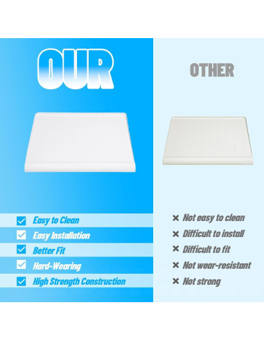 Cubierta de Bandeja Crisper HECASA para Refrigeradores GE 65x52cm