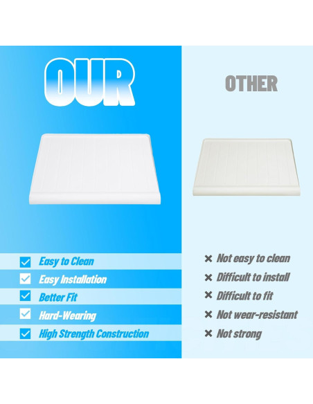 Cubierta de Bandeja Crisper HECASA para Refrigeradores GE 65x52cm