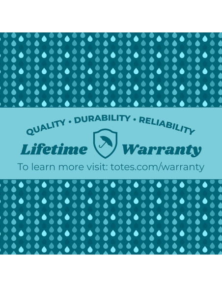 Paraguas de viaje Totes automático plegable 106.68 cm negro