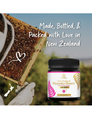 Miel Manuka Cruda Turner UAF1000+ 250g de Nueva Zelanda