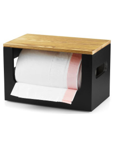 Dispensador de Bolsas de Basura de Madera YCXNBHH - Organizador Moderno