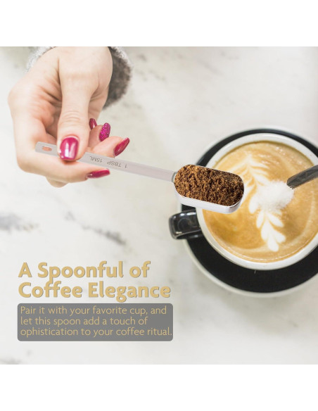 Cucharas Medidoras de Acero Inoxidable TREMENDRY 2PCS 15ml