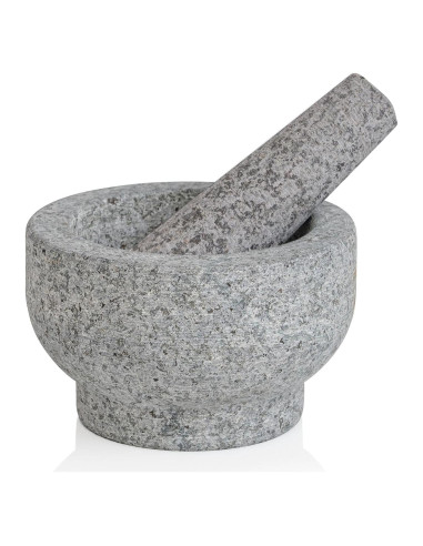 Conjunto Mortero y Mano Maxam de Granito 13 cm - 1 Taza