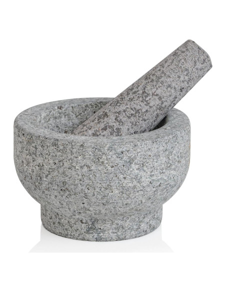 Conjunto Mortero y Mano Maxam de Granito 13 cm - 1 Taza