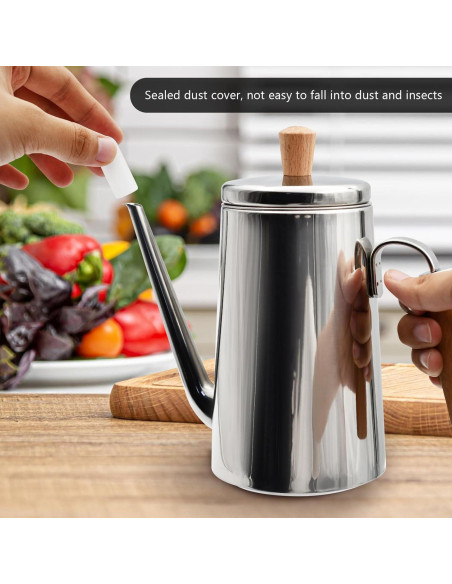 Contenedor de Aceite Zalaxt 750ML Acero Inoxidable con Filtro