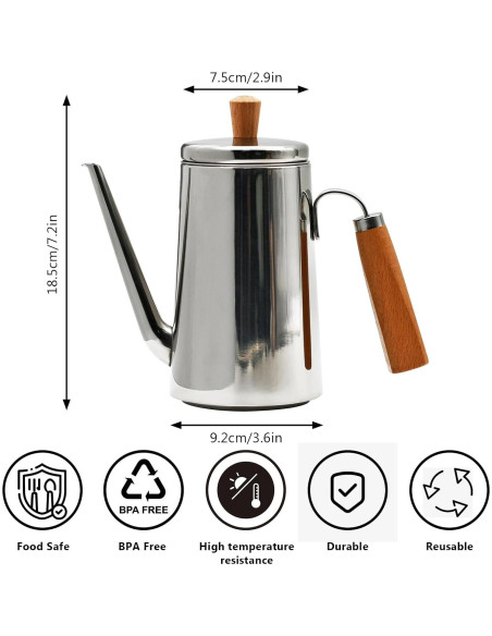 Contenedor de Aceite Zalaxt 750ML Acero Inoxidable con Filtro