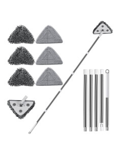 Kit de limpieza de ventanas MUEE 3 en 1 con palo extensible