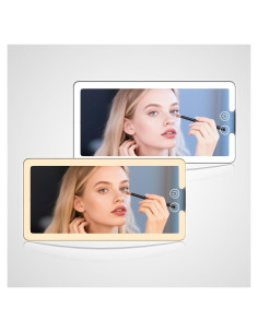 Espejo de Visera de Coche Junyaoxuan XY-770 con Luz LED Táctil