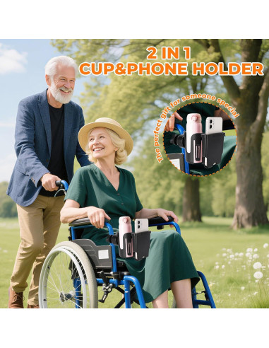 Soporte para Taza y Teléfono FOSUNKER 2 en 1 Ajustable