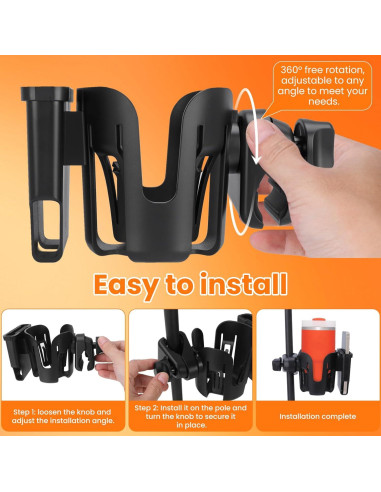 Soporte para Taza y Teléfono FOSUNKER 2 en 1 Ajustable