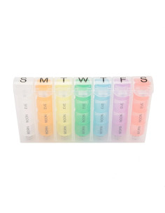 Organizador de Pastillas Travelon 7 Días Coloreado 19.7x10.8 cm 2