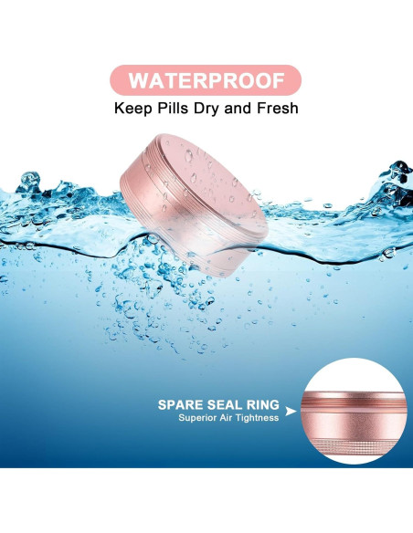 Estuche para Pastillas SOBAHIDO 2 Compartimentos Rosa