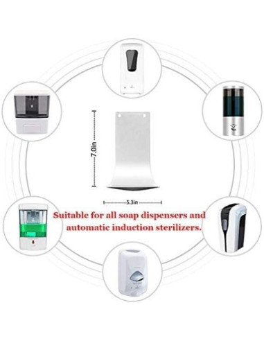 Soporte de Jabón Montado en Pared HHHKKK - 2 Piezas Blanco