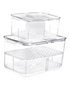 Caja de Almacenamiento Sellada Ciieeo 23.3x12.2cm Plástico